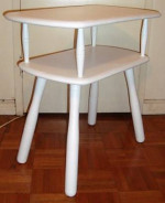 Two Tier / Shelf Wood End Table