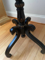 BOMBAY Paint Decorated Pedestal Base Side/End Table