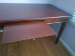 CHERRY WOOD TABLE / DESK BEAUTIFUL SOLID HANDCRAFTED WOOD