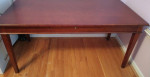 CHERRY WOOD TABLE / DESK BEAUTIFUL SOLID HANDCRAFTED WOOD