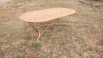 New teak table