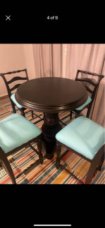 Pub table & four stools