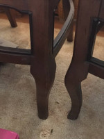 6 Dining Rm Chairs - cushioned. high back - w Drexel Oval Dining Table