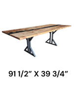 Beautiful Solid Maple River Dining Table