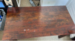Rustic Solid Wood Dining Room Table with 4 Chairs