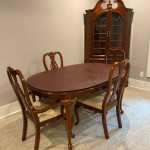 Lexington Solid Cherry Table and China Cabinet