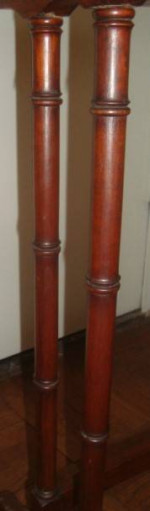Accent Table with Bamboo Style Legs