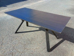 Expandable Modern Black Dining Table