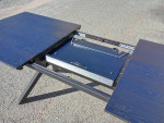 Expandable Modern Black Dining Table