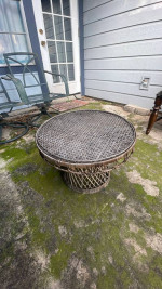 Small Wicker Side Table