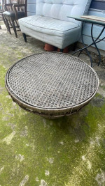 Small Wicker Side Table