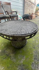 Small Wicker Side Table