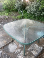 Oversized Patio Table With Glass Top