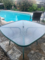 Oversized Patio Table With Glass Top