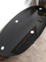 TEMPERED GLASS COFFEE TABLE.