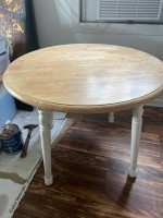 Small wood table and 4 chair