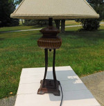 Kichler Westwood collection art pottery table lamp