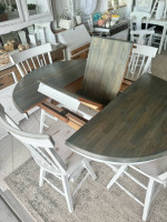 Taller Kitchen Table and 4 Swivel Chairs