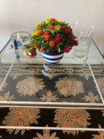 Large Glass Top Coffee Table - 20th C Mod and Classy