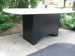 Large Heavy Laminate Acrylic Dining Conference Table