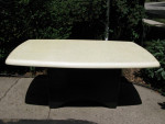 Large Heavy Laminate Acrylic Dining Conference Table