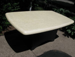Large Heavy Laminate Acrylic Dining Conference Table