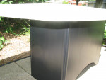 Large Heavy Laminate Acrylic Dining Conference Table