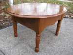 Oval Solid Oak Smaller Coffee Table End Table