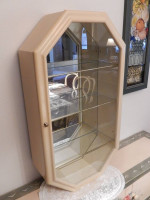 Cream Wall or Table Display Cabinet