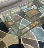 Glass coffee table