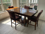 Dining Table Counter Height Manchester + 4 Stools