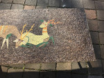 Modernist mosaic tile coffee table in the style of Evelyn Ackerman B13