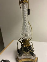 Table Lamp with Marble Base 17 in wide 32 in high