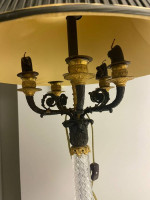 Table Lamp with Marble Base 17 in wide 32 in high