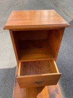 Trestle coffee table And End cabinet white pine