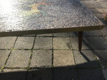Modernist MCM Evelyn Ackerman style mosaic tile coffee table B13