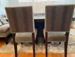 Dining table with bench seating