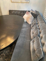 Dining table with bench seating
