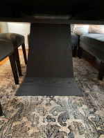 Dining table with bench seating