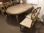 wood table with 4 chairs