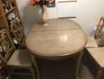 wood table with 4 chairs