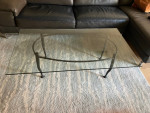 Coffee table, glass top