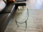 Coffee table, glass top