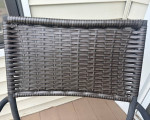 Outdoor patio chair and glass side / end table Set