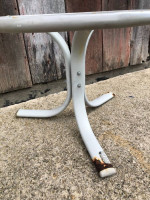 Little Metal Glass Patio Side End table