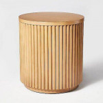 Dowel Fully Assembled Accent Table Natural - Threshold designed with