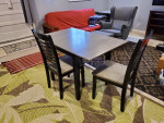 Dining table and chairs