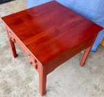 Solid Wood 3 Drawers End Table / Nightstand