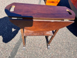1980's Drop Leaf Wood table