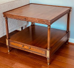 Drexel Heritage Walnut Side Table Square
